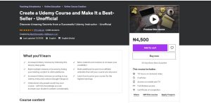 Create a Udemy Course and Make It a Best-Seller