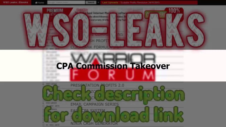 Free Download: CPA Commission Takeover
