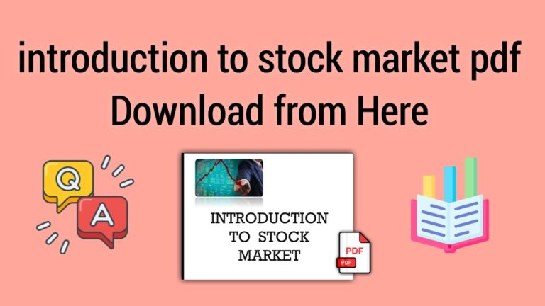 Introduction to Stock Market PDF [40KB]
