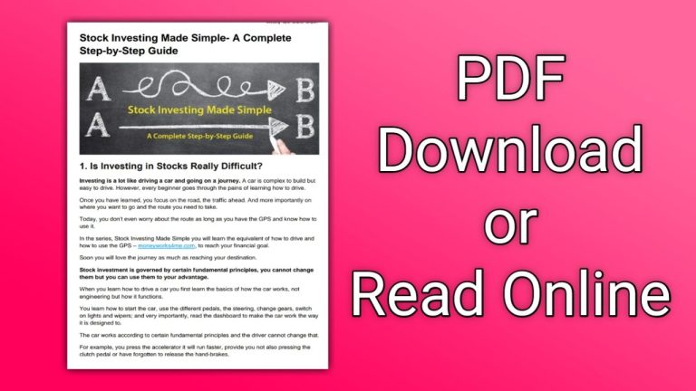 Stock Investing PDF, A Complete  Step-by-Step Guide