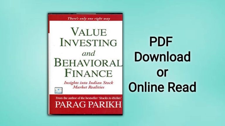 Value investing and Behavioral Finance Book PDF Download [2MB]